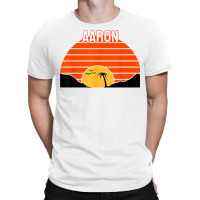 Aaron Palm Tree Sunset Retro Vintage Sand Dunes T Shirt T-shirt | Artistshot