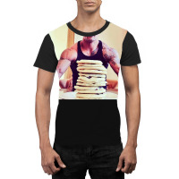 Dwayne The Rock Johnson Eating Blueberry Pancakes2 Graphic T-shirt | Artistshot