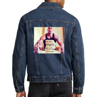 Dwayne The Rock Johnson Eating Blueberry Pancakes2 Men Denim Jacket | Artistshot