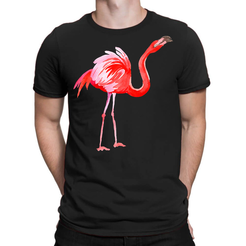 Flamingo T  Shirt Watercolor Exotic Flamingo 03 T  Shirt T-shirt | Artistshot