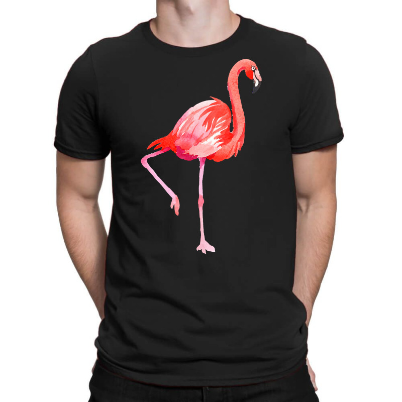 Flamingo T  Shirt Watercolor Exotic Flamingo 04 T  Shirt T-shirt | Artistshot