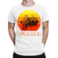 Retro Motorcycle Ural T Shirt   Vintage Sidecar Motorbike Raglan Baseb T-shirt | Artistshot