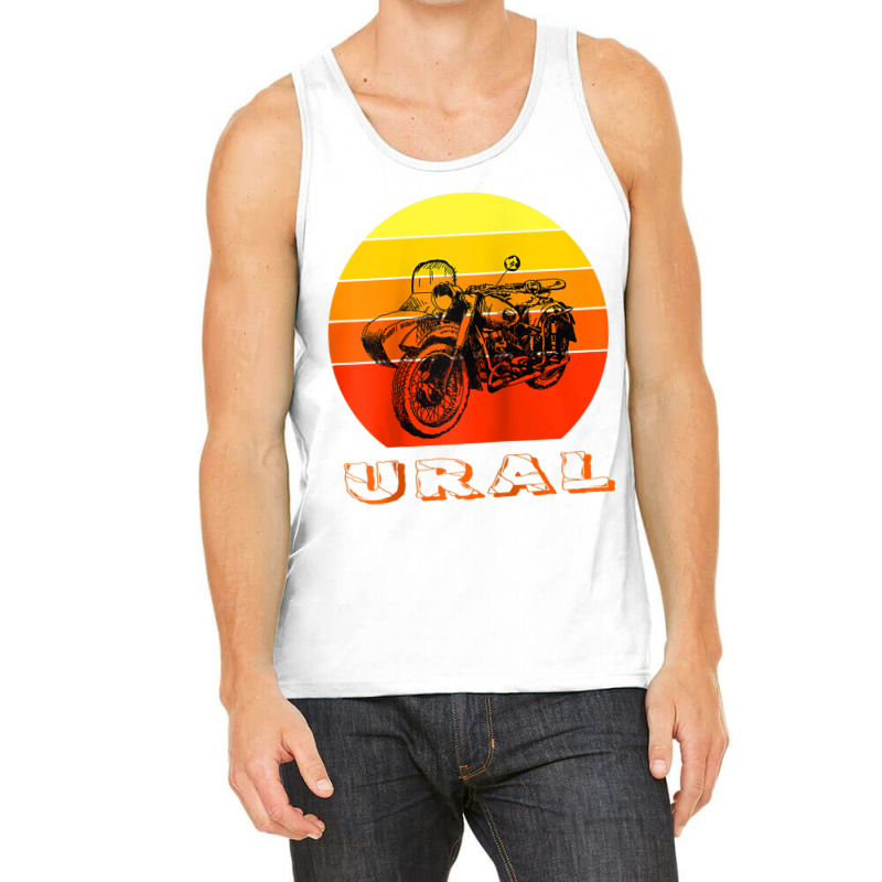 Retro Motorcycle Ural T Shirt   Vintage Sidecar Motorbike Raglan Baseb Tank Top by tarnilot | Artistshot