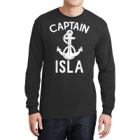 Captain Isla Boating Yacht Boat Ship Sailing T Shirt Long Sleeve Shirts | Artistshot