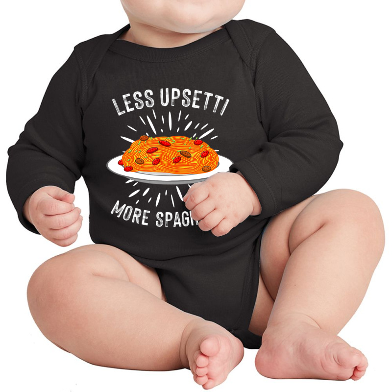 Trending Spaghetti Pasta Lover Men Women Italian Foodie Long Sleeve Baby Bodysuit by Pannell Quintero | Artistshot