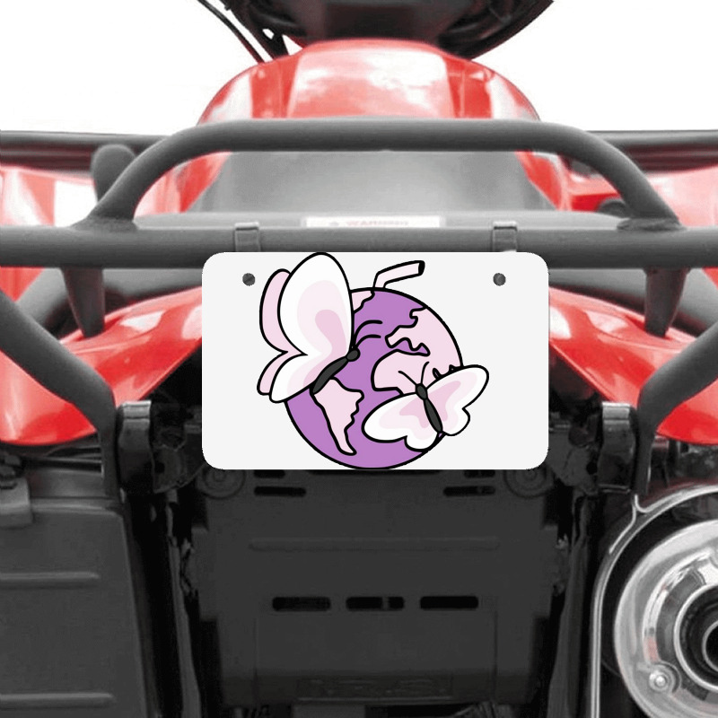 Butterfly X Juice Atv License Plate | Artistshot