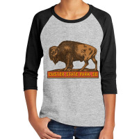 Limited Edition Custer State Park Vintage Buffalo Souvenir Youth 3/4 Sleeve | Artistshot