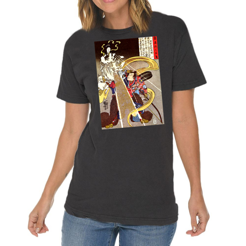 Utagawa Kuniyoshi   A Man Confronted With An Apparition Of The Fox God Vintage T-shirt | Artistshot