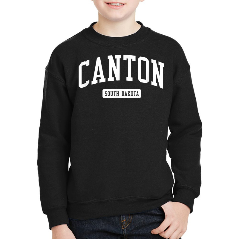 Canton South Dakota Sd Vintage Athletic Sports Design T Shirt Youth Sweatshirt | Artistshot