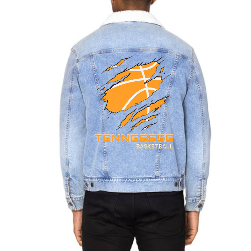 The Volunteer State Fan Tennesseean Tennessee Basketball Premium T Shi Unisex Sherpa-Lined Denim Jacket by nasson | Artistshot