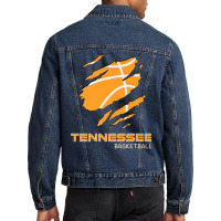 The Volunteer State Fan Tennesseean Tennessee Basketball Premium T Shi Men Denim Jacket | Artistshot