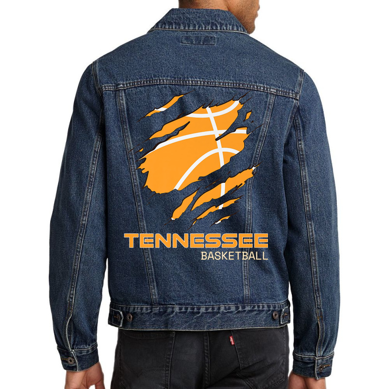 The Volunteer State Fan Tennesseean Tennessee Basketball Premium T Shi Men Denim Jacket by nasson | Artistshot