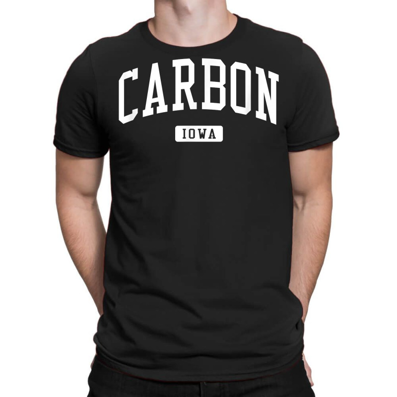 Carbon Iowa Ia Vintage Athletic Sports Design T Shirt T-shirt | Artistshot