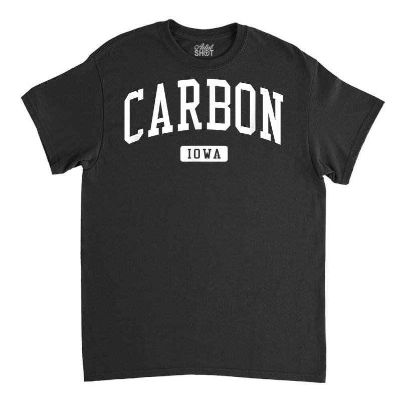 Carbon Iowa Ia Vintage Athletic Sports Design T Shirt Classic T-shirt | Artistshot