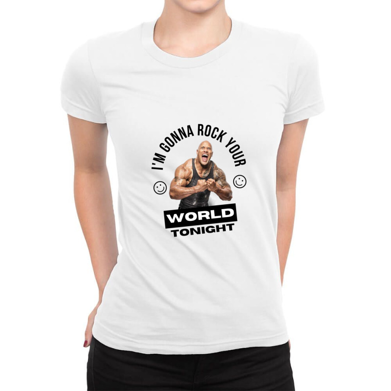 Dwayne Johnson Ladies Fitted T-Shirt by yenalsardao | Artistshot