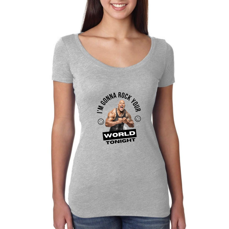 Dwayne Johnson Women's Triblend Scoop T-shirt by yenalsardao | Artistshot