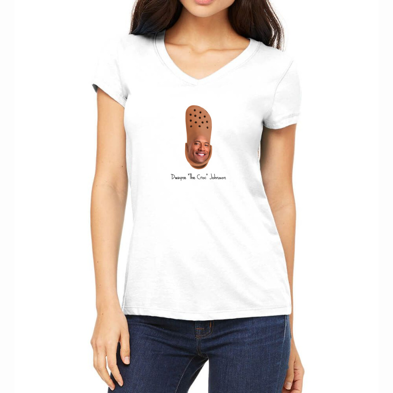 Dwayne The Croc Johnson Women's V-Neck T-Shirt by yenalsardao | Artistshot