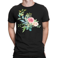 Flowers Art T  Shirt Watercolor Flower Floral Illustration Blossom T-shirt | Artistshot