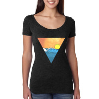 Minimal Wave Women's Triblend Scoop T-shirt | Artistshot