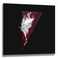 The Bloody Crow Metal Print Square | Artistshot