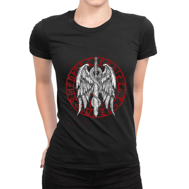 Limited Edition Mythology Odin Viking Soul Skull Viking Ladies Fitted T-Shirt by Sizemore Adame | Artistshot