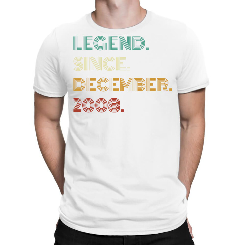 14 Years Old Legend Since December 2008 14th Birthday Pullover Hoodie T-shirt | Artistshot