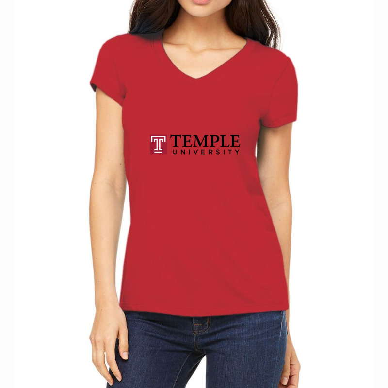Temple University Women's V-neck T-shirt | Artistshot