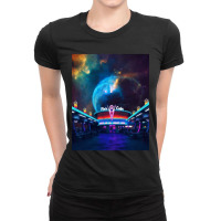 Trending 2100 Cafe. Cluster. Ladies Fitted T-shirt | Artistshot