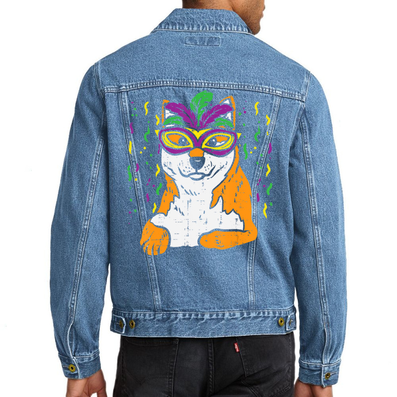 mardi gras denim jacket