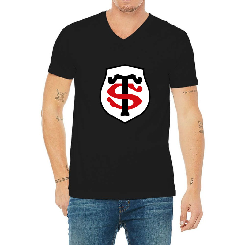 The Stade Toulousain V-Neck Tee by nanamirza | Artistshot