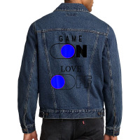 Game On - Love Off Love Vibeses Artwork Men Denim Jacket | Artistshot