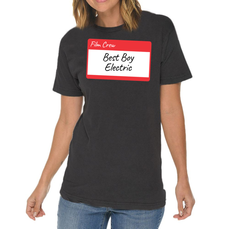 Film Crew Best Boy Electric Classic Cute E Vintage T-Shirt by aclanddarmeno | Artistshot