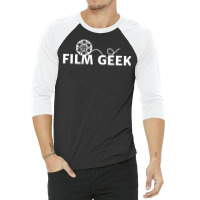 Film Geek Triblend Vintage Funny 3/4 Sleeve Shirt | Artistshot