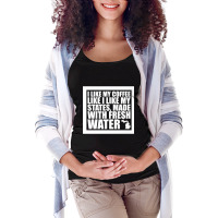 Trending Michigan - I Like My Coffee Like I Like My States, Made With Maternity Scoop Neck T-shirt | Artistshot