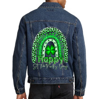 Happy St Patrick S Day Tshirt Cute Rainbow St . Patricks Day T Shirt Men Denim Jacket | Artistshot