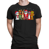 Black Family Christmas Afro African American Santa Xmas T-shirt | Artistshot