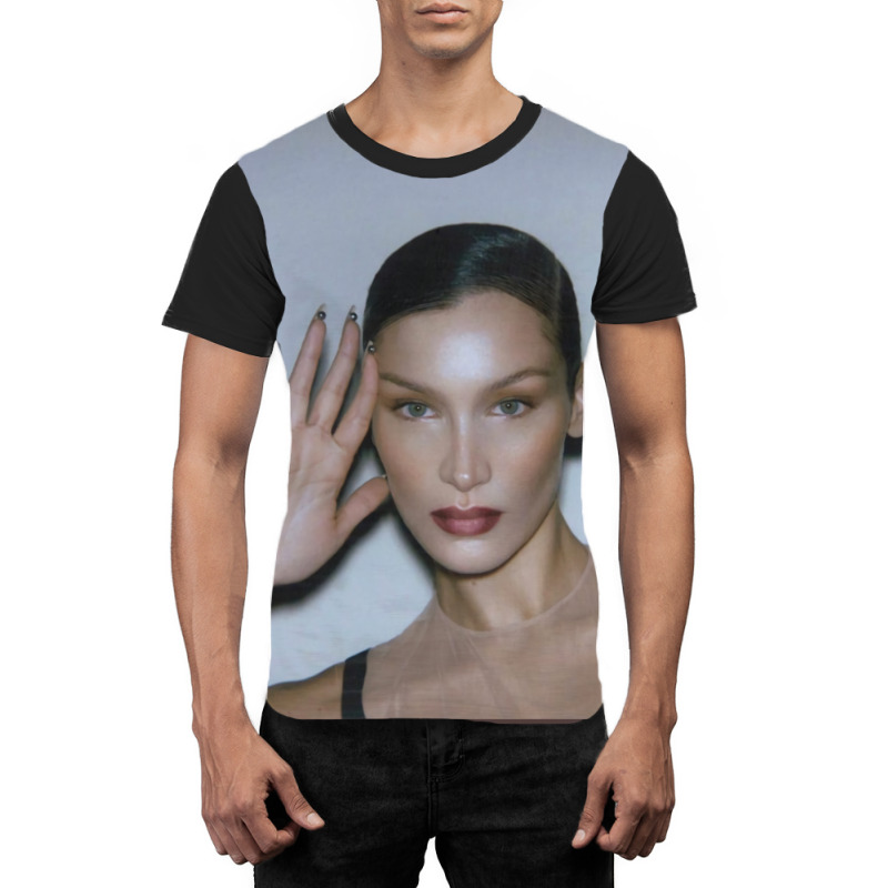 Bella Hadid Headshot Graphic T-shirt by handaaoslob8 | Artistshot