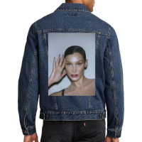 Bella Hadid Headshot Men Denim Jacket | Artistshot