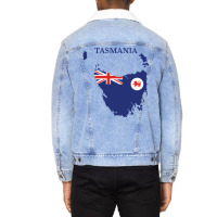 Tasmania Australian State Baby Cute Unisex Sherpa-lined Denim Jacket | Artistshot