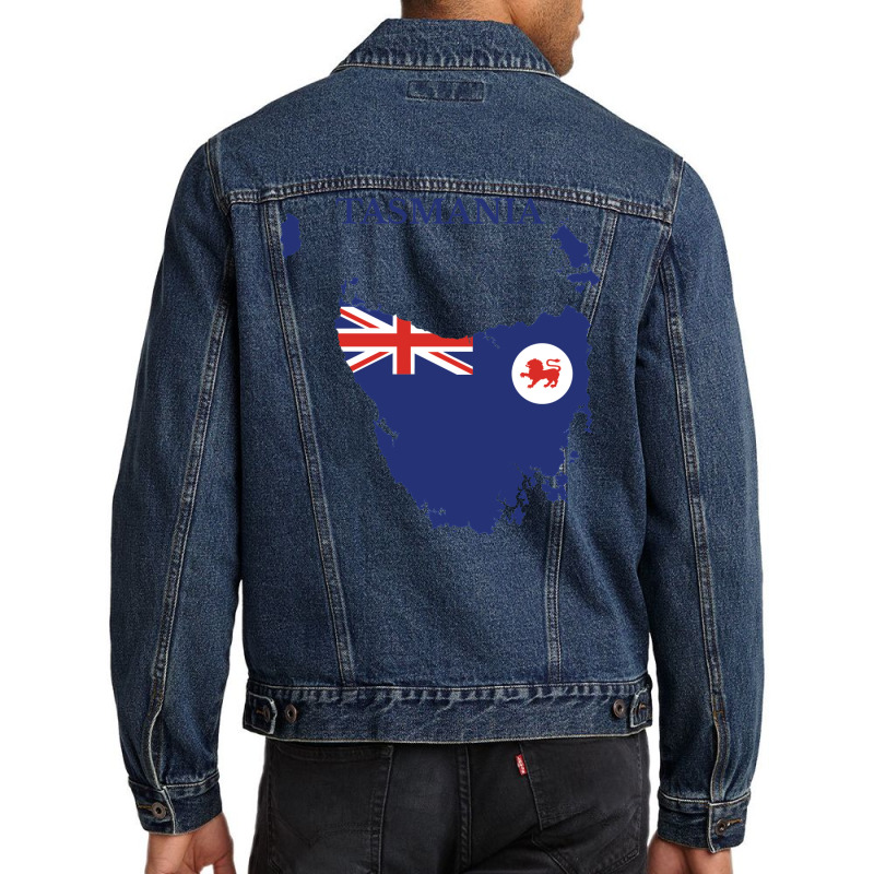 Tasmania Australian State Baby Cute Men Denim Jacket by tintesbaxhiau | Artistshot