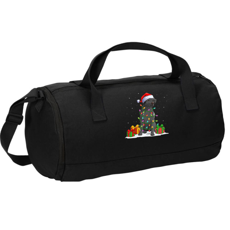 Black Lab Labrador Christmas Lights Pajama Dog Lover Xmas Duffel Bag | Artistshot