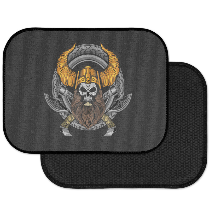 Hot Trend Norse Viking Style Skull Beard For Vikings Lover Rear Car Mat | Artistshot