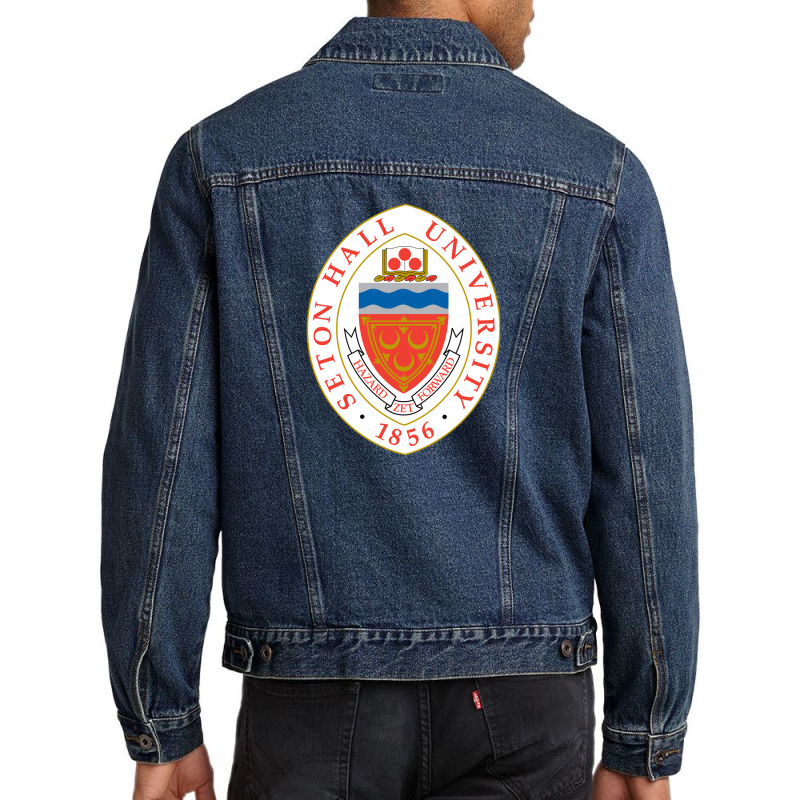 Seton Hall University Men Denim Jacket by RosemanShop | Artistshot