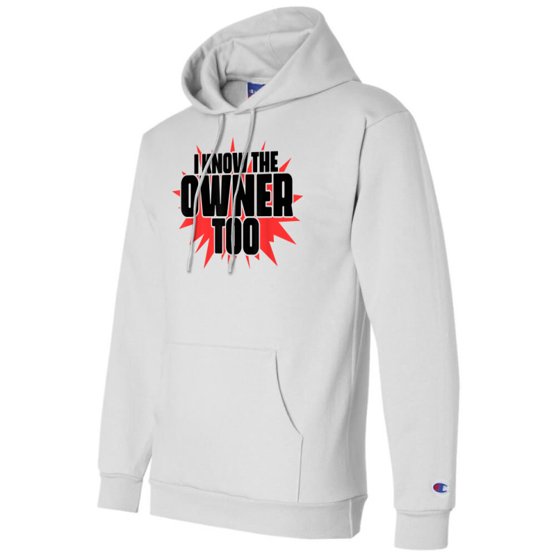 I Know The Owner Too Bartending Mixologist Bartender T Shirt Champion Hoodie by anselmpru9bt | Artistshot