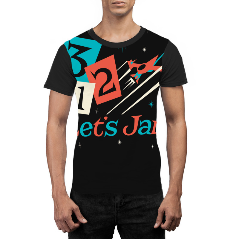 Lets Jam   Red Summer Graphic T-shirt by alheklupsm | Artistshot