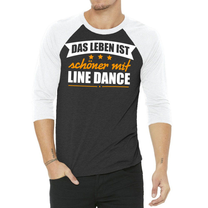 Line Dance  German Line Dance Better Life Gift Tee   Retro Girl 3/4 Sleeve Shirt by alheklupsm | Artistshot