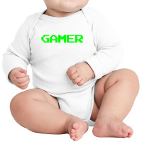 Gamer Games Funny Videogames Gift Long Sleeve Baby Bodysuit | Artistshot