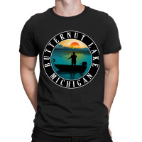 Hot Trend Butternut Lake Fishing Michigan Sunset T-shirt | Artistshot