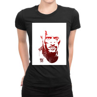 Dwayne Johnson Face Ladies Fitted T-shirt | Artistshot