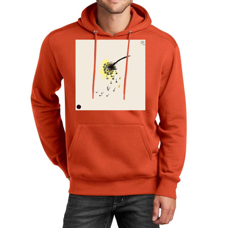 Low Flying Dandelion   Hippie Red Unisex Hoodie by alheklupsm | Artistshot